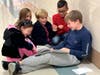 Students from the integrated co-teaching program at Oldfield Middle School in the Harborfields Central School District paid a special visit on Nov. 27 to read to younger ICT students at Washington Drive Primary School.