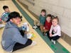 Students from the integrated co-teaching program at Oldfield Middle School in the Harborfields Central School District paid a special visit on Nov. 27 to read to younger ICT students at Washington Drive Primary School.