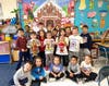 Accompsett Elementary kindergartners went on a scavenger hunt to find the Gingerbread Man.