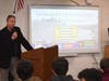 Dr. Bernie Furshpan, the son of two Holocaust survivors, spoke to Smithtown High School West students on March 4.