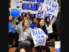 The White team took home the championship belt at Elwood Middle School’s annual Blue and White Challenge.