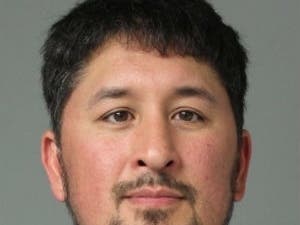 A Severn man has been arrested and charged with animal abuse and mutilation of an animal after hitting his puppy and throwing him down the stairs.