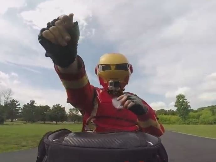 It's not uncommon for local residents to see Iron Man driving around on his motorcycle, surprising people with random acts of kindness.