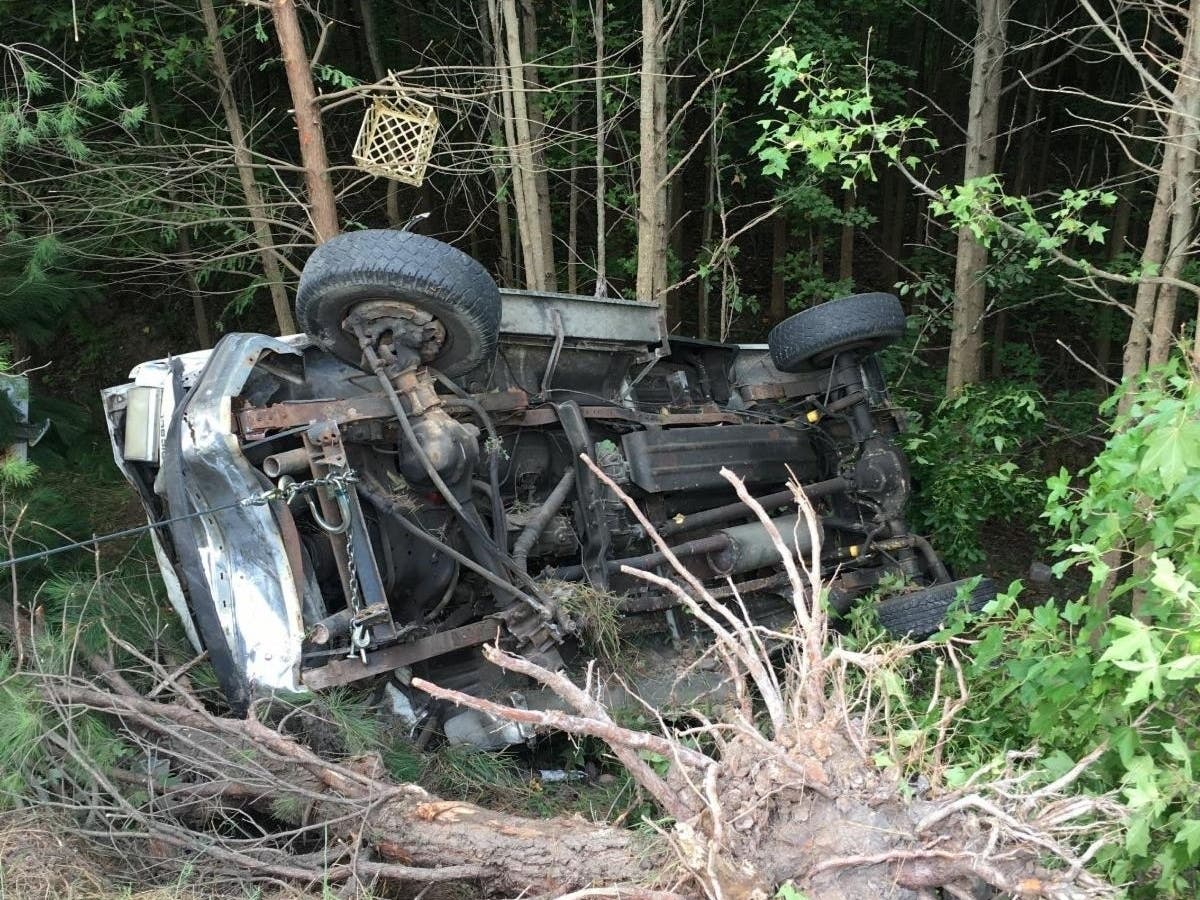 A 54-year-old man was involved in two accidents Friday.