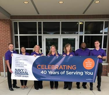 Stop by Friday, Sept. 20, and congratulate Navy Federal Credit Union in Annapolis, which is celebrating its 40th anniversary.