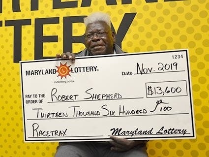 Christmas will be a bit brighter thanks to a Maryland Lottery win being enjoyed by U.S. Marine Corps veteran Robert Shepherd.