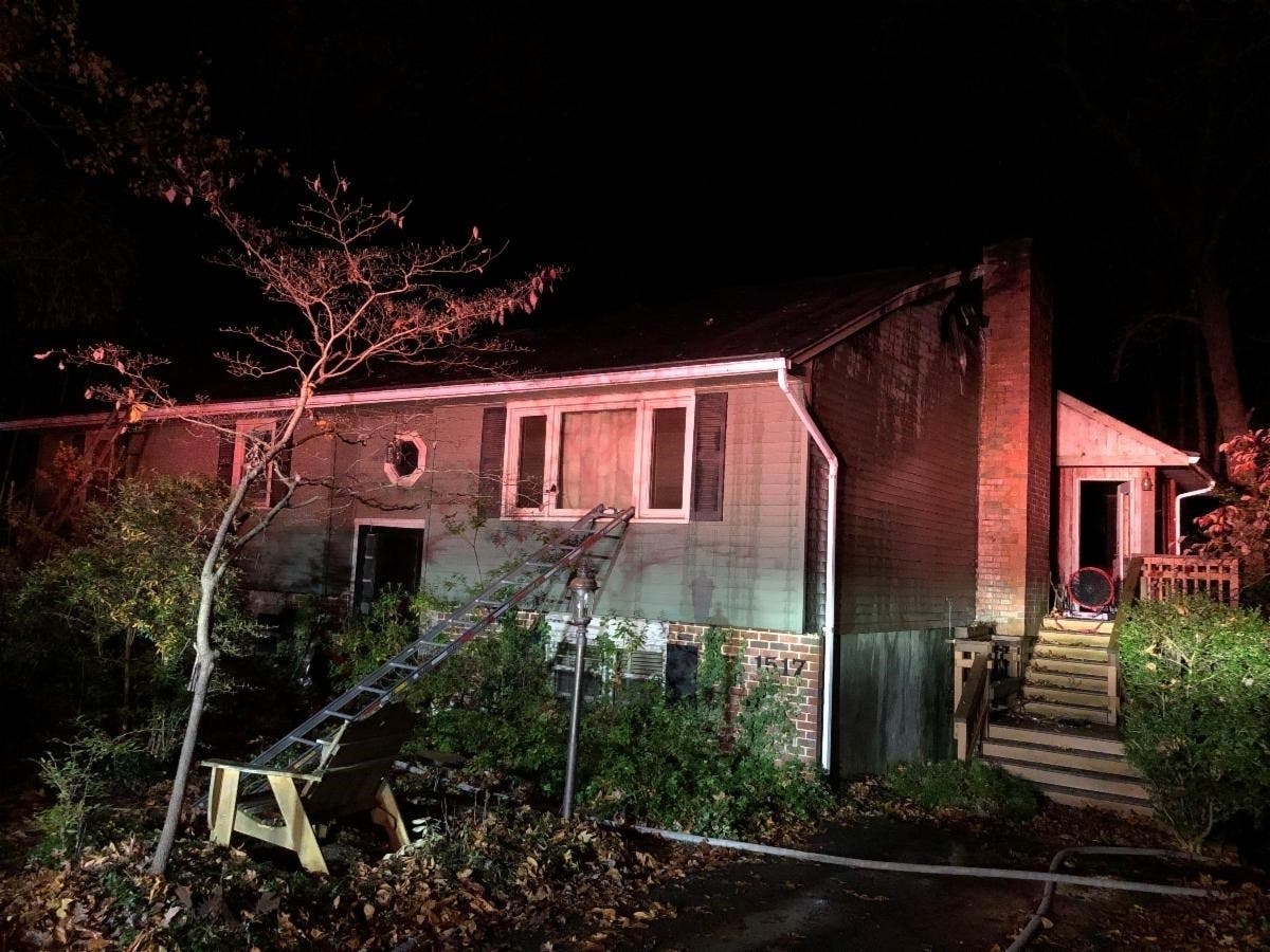 A Nov. 19 attic fire has displaced the three adult occupants of a Gambrills home.