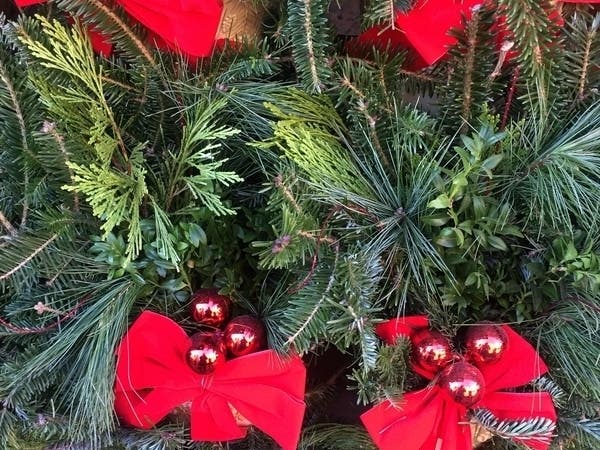 Howard County officers have arrested the men suspected of stealing Christmas trees and other holiday greenery from the Home Depot in Columbia.