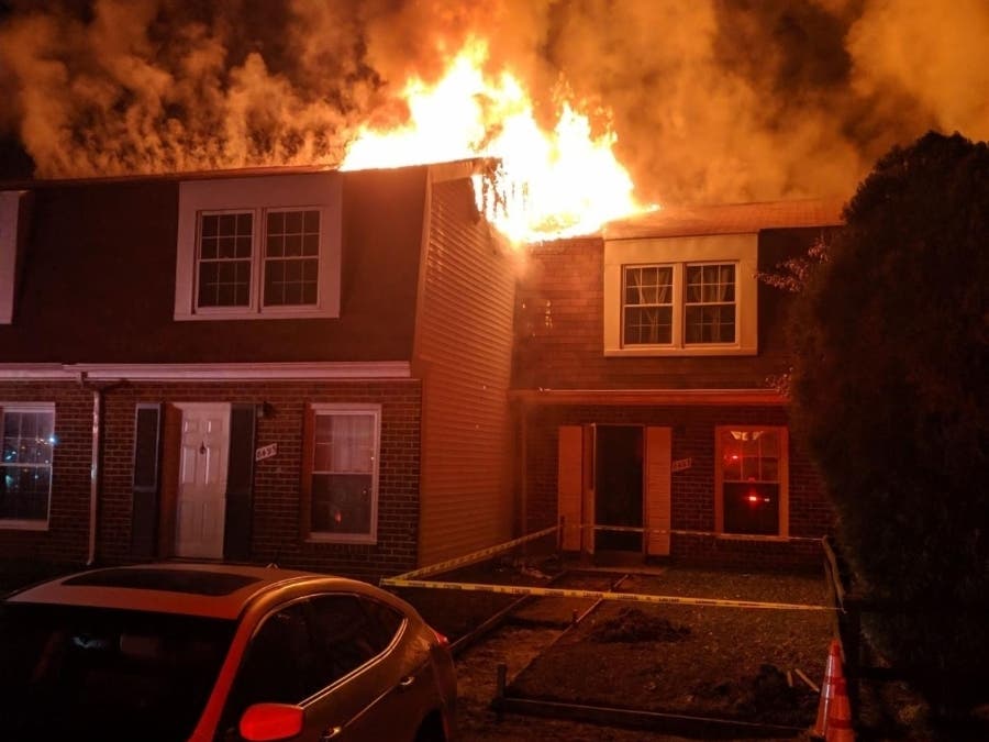 Ten people have been displaced by the Friday morning fire in Severn.