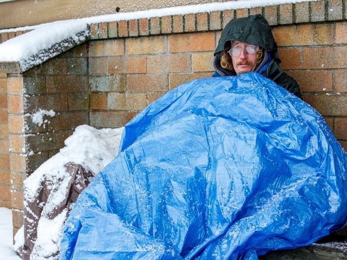 The National Weather Service is forecasting temperatures in the mid- to upper 20s with wind chill values in the upper teens. 