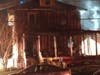 The three-story single family home took 90 minutes for the 50 firefighters from three departments to control. 