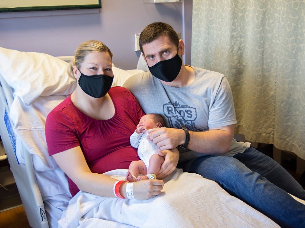 Morgan Mackenzie Cross weighed 8 pounds, 5 ounces.