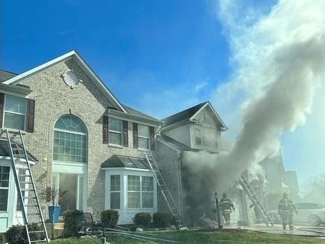 According to the Prince George's County Fire/EMS Department, a smoke alarm alerted the home's residents about the fire. Five adults have been displaced.