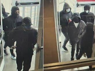 Suspects wearing face masks swiped game chips from MGM National Harbor's casino Saturday afternoon. If anyone has information about the suspects' identity, they are asked to call police at 301-749-5064.