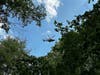 A trooper/paramedic, with assistance from Howard County rescuers, hiked the injured man approximately a quarter of a mile to the nearest clearing and secured him in a patient extrication platform attached to the helicopter.