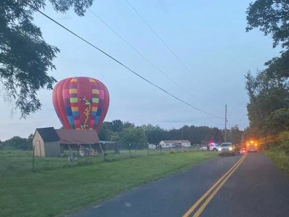 Volunteer firefighters from the Norrisville Volunteer Fire Company headed out to the balloon's location near Rocks Road (MD-24) and Saint Mary's Road in Pylesville and discovered the balloon and its operators were not in distress.