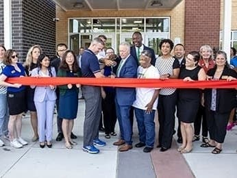 The new building offers 289,161 gross square feet that will house 40 general classrooms including 10 flexible science classrooms and three teaching spaces for technology education. GPHS also is home to the largest stadium in the county with 3,517 seats.  