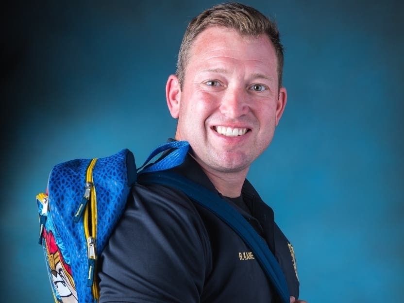 Pam Long Photography in Ellicott City donated her studio space while Seth Hoffman with the Howard County Department snapped fun photos of the SROs as they head back to school, too, the police department noted.