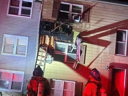 No injuries were reported but five people were displaced. Five fire departments and county rescue workers responded to help, according to the fire company.