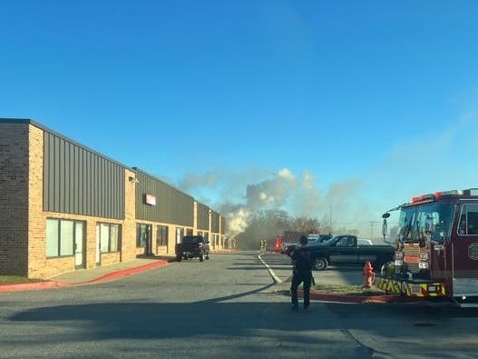 People in nearby businesses had evacuated before the department arrived. No injuries were reported.