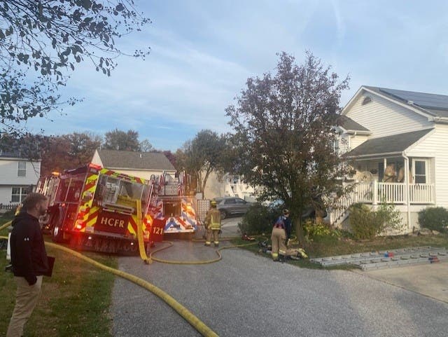 A resident of the home where there was a kitchen fire was taken to an area hospital for smoke inhalation and the American Red Cross has been called in to help the residents find temporary shelter.