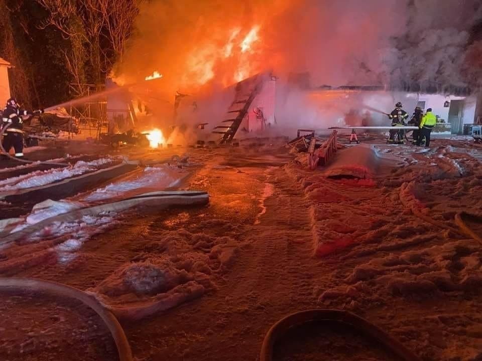According to the Office of the State Fire Marshal, the fire broke out inside the 100 x 30-foot garage at 4222 Conowingo Rd. Around 50 firefighters from the Darlington Volunteer Fire Company spent an hour reining in the fire.