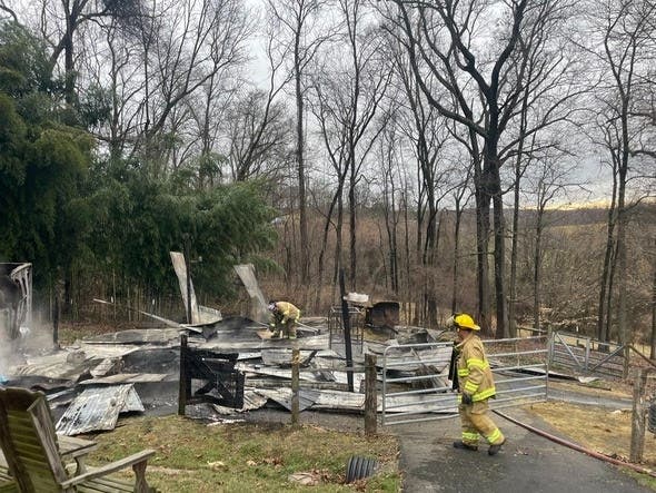 The pen in Jarrettsville has been ruled a total loss due to an early morning fire Thursday. Investigators are considering an electrical failure as the cause, according to the Maryland State Office of the Fire Marshal. Damage has been estimated at $50K.​ 