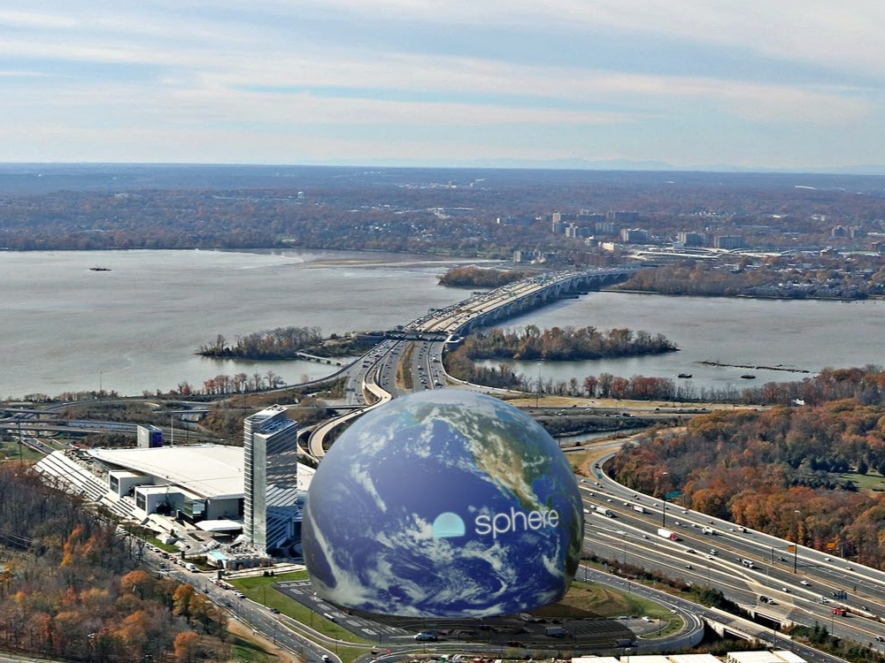 Revenue from the proposed Sphere entertainment venue at National Harbor in Maryland would exceed that generated from the Washington Commanders and the now-closed Six Flags combined, according to the Prince George’s County executive.