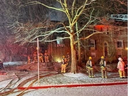 According to the Howard County Department of Fire and Rescue Services, crews battled the blaze for 1.5 hours until they were able to reign it in. Firefighters remained at the scene to make sure the fire didn't reignite. 