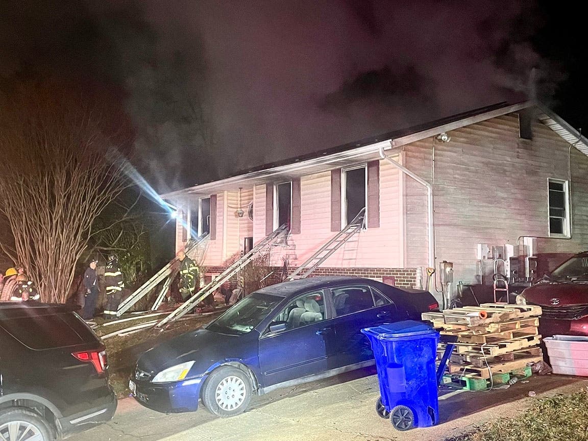 According to the Prince George's County Fire and EMS Department, crews were called to the 8300 block of Zug road shortly after 10:45 p.m. Saturday. They found fire throughout the home, which appeared to have started on the outside and spread inward.