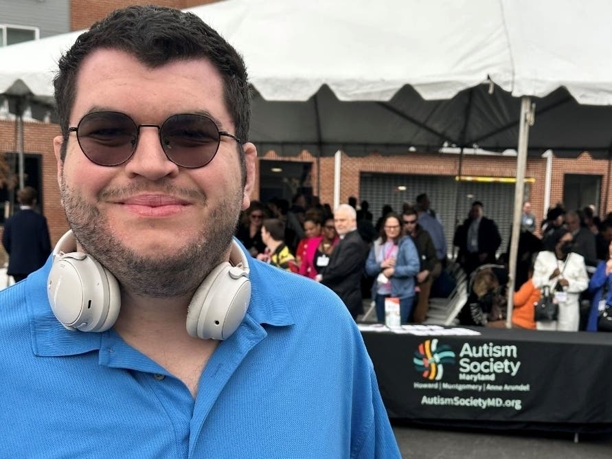 Alex LaMorie is pictured at the ribbon cutting for Patuxent Commons, where he lived. According to family members, there was a lottery to get into the facility, and he found out that week he was accepted.