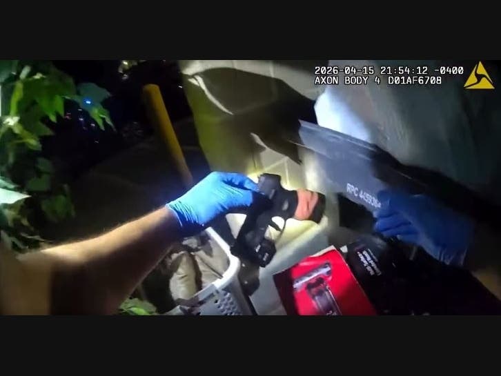 Laurel police officers were notified of an armed suspect who had threatened a resident. Responding officers found the suspect near the scene, but the suspect took off and tossed his weapon during the pursuit. K9 Zeke was deployed and quickly found it.