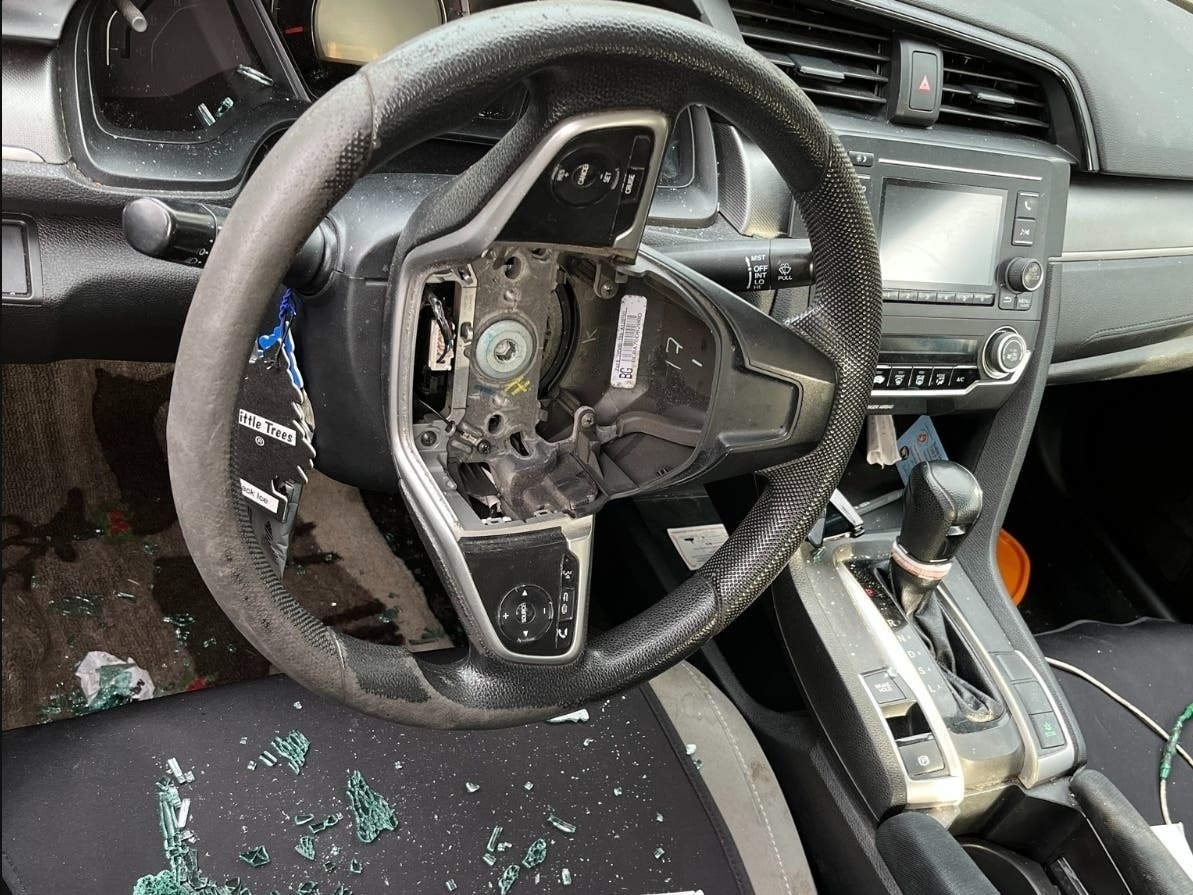 Police reported more than 20 airbag thefts that happened in several neighborhoods. Anyone with video from the evening, overnight or early morning hours that shows any suspicious individuals or vehicles is asked to contact the Laurel Police Department.