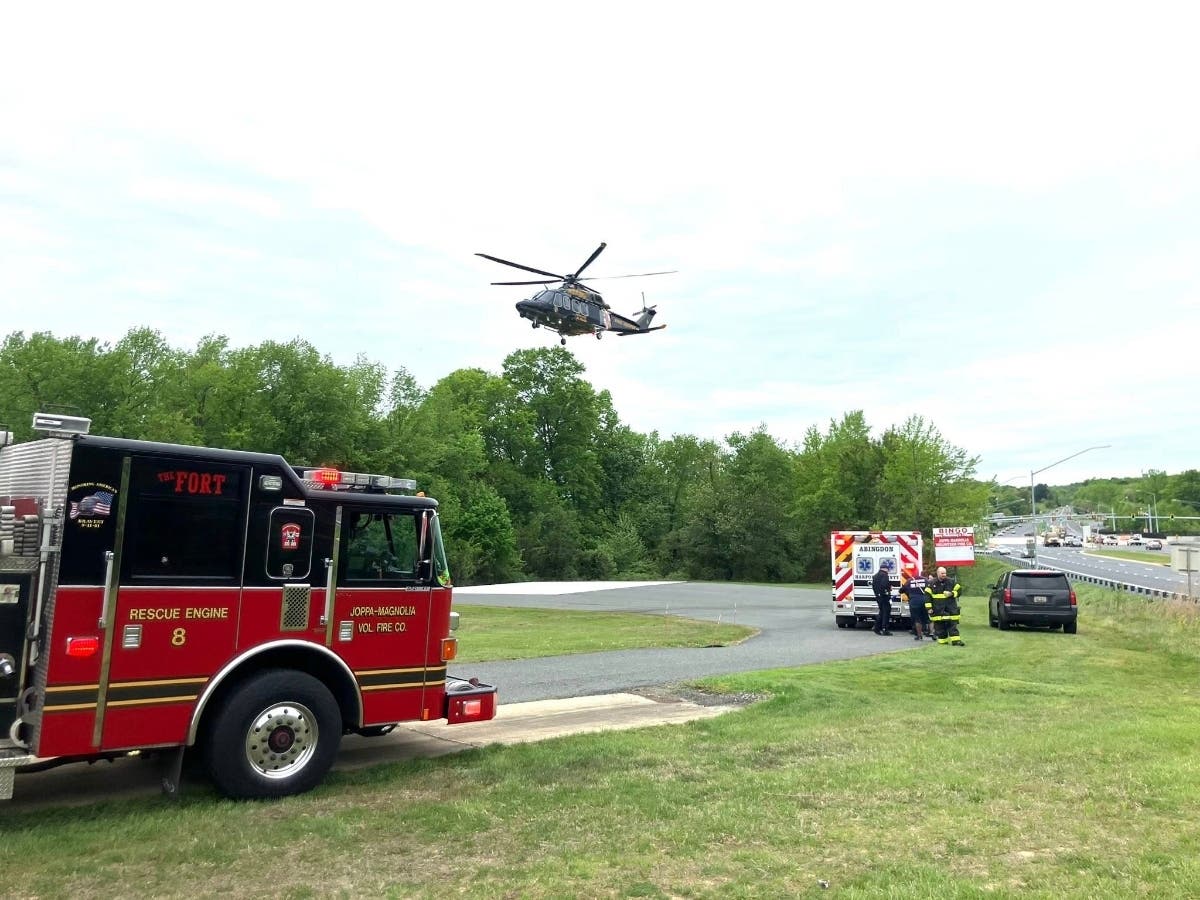 According to the Joppa Magnolia Volunteer Fire Company, rescuers were called to a construction zone on Interstate 95 south of MD-24 for a report of a car crash. A Maryland State Police vehicle was involved in the crash, according to the fire company.