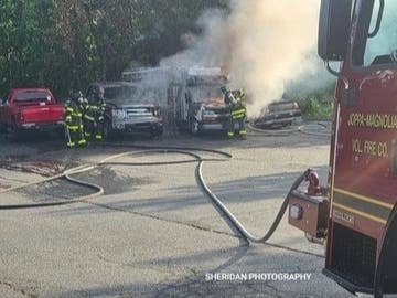 Shortly before 8 a.m. Sunday, a fire was reported along 1812 Pulaski Highway near Trident Automotive in Edgewood. It took around 20 firefighters from the Joppa-Magnolia Volunteer Fire Company and APG Fire Department an estimated 20 minutes to control it.