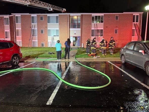 A fire ignited at a three-story garden-style apartment building located in the 1400 block of Perrywood Drive in Aberdeen shortly after midnight Sunday. ﻿It was discovered by a resident of the apartment.