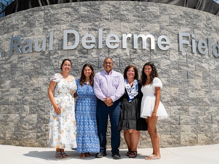 The new fields have been named ﻿the "A. Raul Delerme Fields” in honor of Deputy Chief Administrative Officer A. Raul Delerme, who began his career with the county in 1990 as a park planner and engineering specialist in Recreation and Parks.