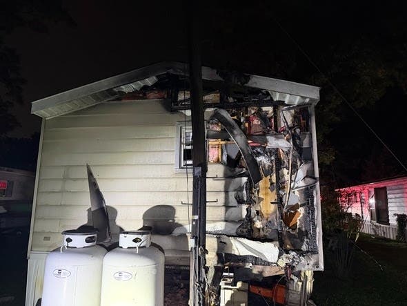 According to the Maryland Office of the State fire Marshal﻿, the fire broke out in the bathroom ceiling and rear wall area. Investigators believe the bathroom exhaust fan might have sparked the fire, according to a report.