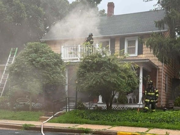 According to the Maryland Office of the State Fire Marshal, the fire alarms and sprinklers didn't activate because the fire broke out in the space between the first-floor floor joists. They believe it was caused due to an electrical failure.