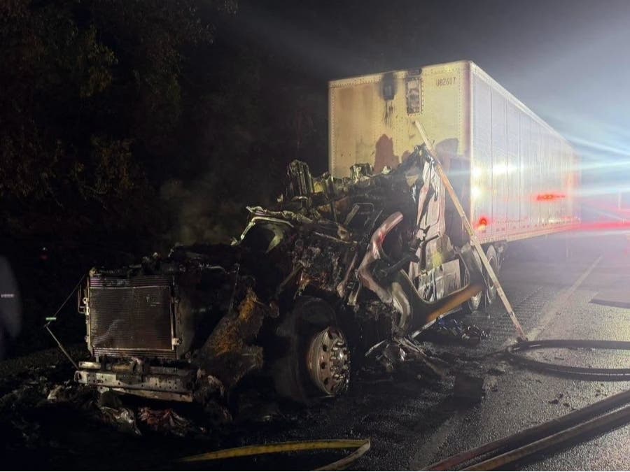 According to the Joppa Magnolia Volunteer Fire Company, the truck caught on fire just past exit 77.﻿ Drivers had to use Route 40, Route 7 or Route 1 to detour around the closure.
