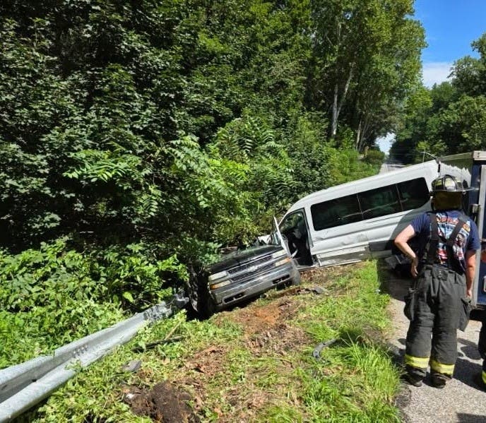 According to the Bel Air Volunteer Fire Company, crews arrived around 10:50 a.m. at the crash scene where they found ﻿two vehicles down in the ditch. The driver of the pickup was trapped and had to be extricated.