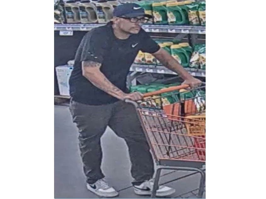 The HCSO is searching for the suspect pictured above who they say is connected to two shoplifting incidents that happened in Bel Air in August 2026. The sheriff's office believes the suspect drives a white Ford pickup truck.