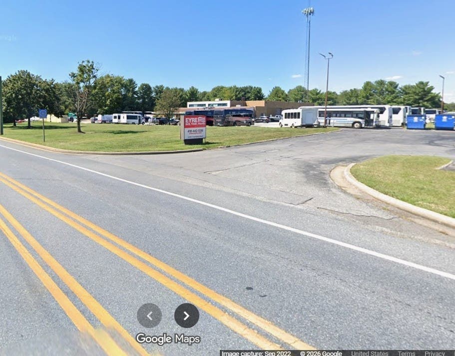 Eyre Bus of Glenelg was founded in 1947 and serves greater Washington and central Maryland. The transportation company has been sold to RMA Worldwide Chauffeured Transportation of Rockville.