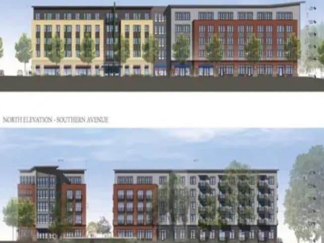 The project, planned for 210 Maryland Park Drive, would include 158 rental apartments, 14 townhomes and approximately 9,200 square feet of retail and community space on a 3.78-acre property.