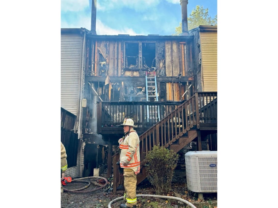 The call for help came through around 8:30 a.m. Crews headed to the townhouse, located in the 7000 block of Eden Brook Drive in Columbia. Firefighters found flames at the back of the home and quickly brought it under control.