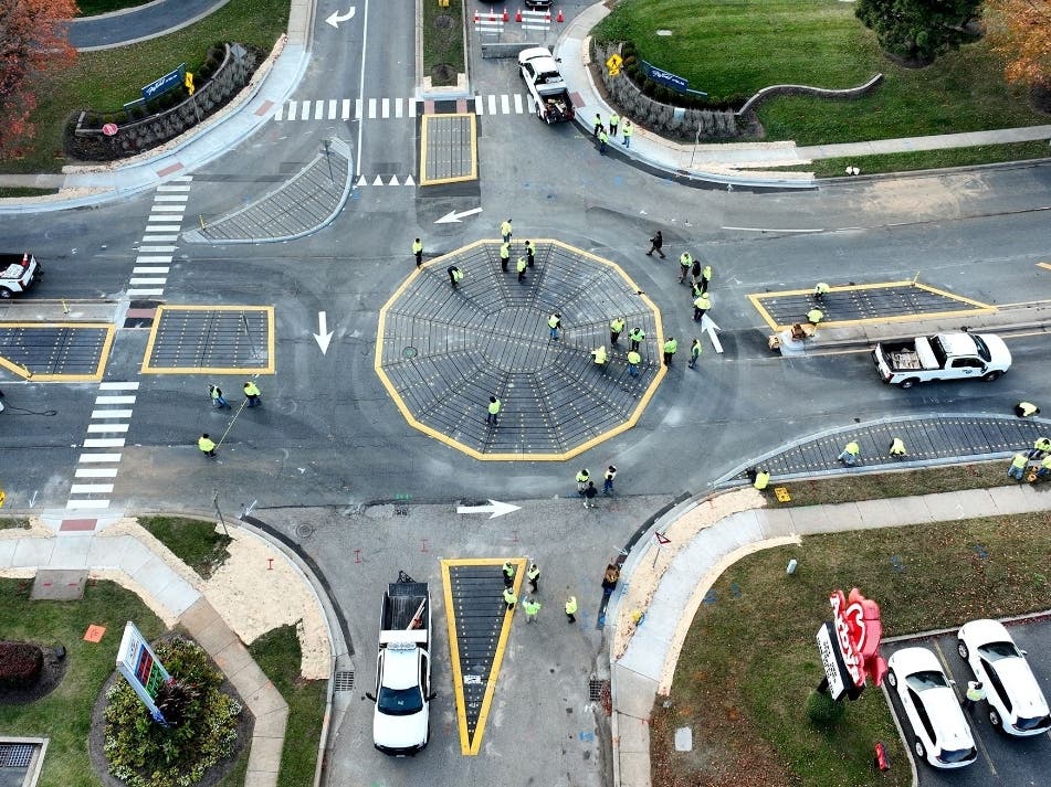 The award-winning roundabout is the first of its kind in Harford County and among the first in Maryland.