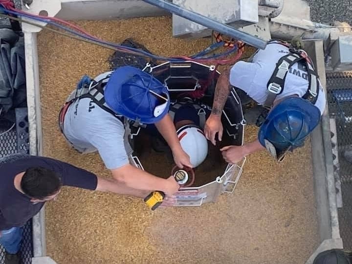 The Whiteford Volunteer Fire Company was awarded a grain rescue tube and hands-on training through a partnership between the Maryland Farm Bureau and Nationwide's Grain Bin Safety campaign.