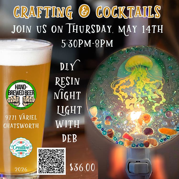 Crafting & Cocktails: DIY Resin Night Light with Deb