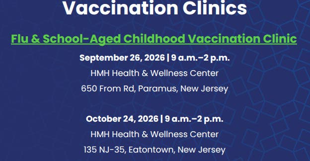 Hackensack Meridian Health Hosting Vaccination Clinics in Eatontown & Neptune City
