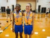 Naima Douglas and Grace Mullin placed 2nd and 5th in the girls varsity race